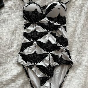 Cupshe Black Swan swimsuit